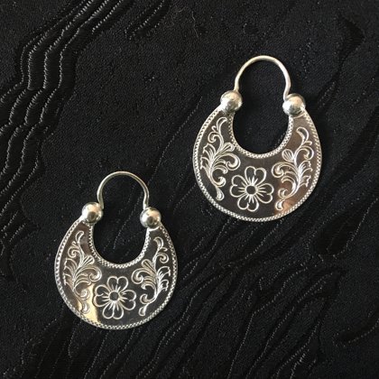 Срібні сережки "Місяці" (03)